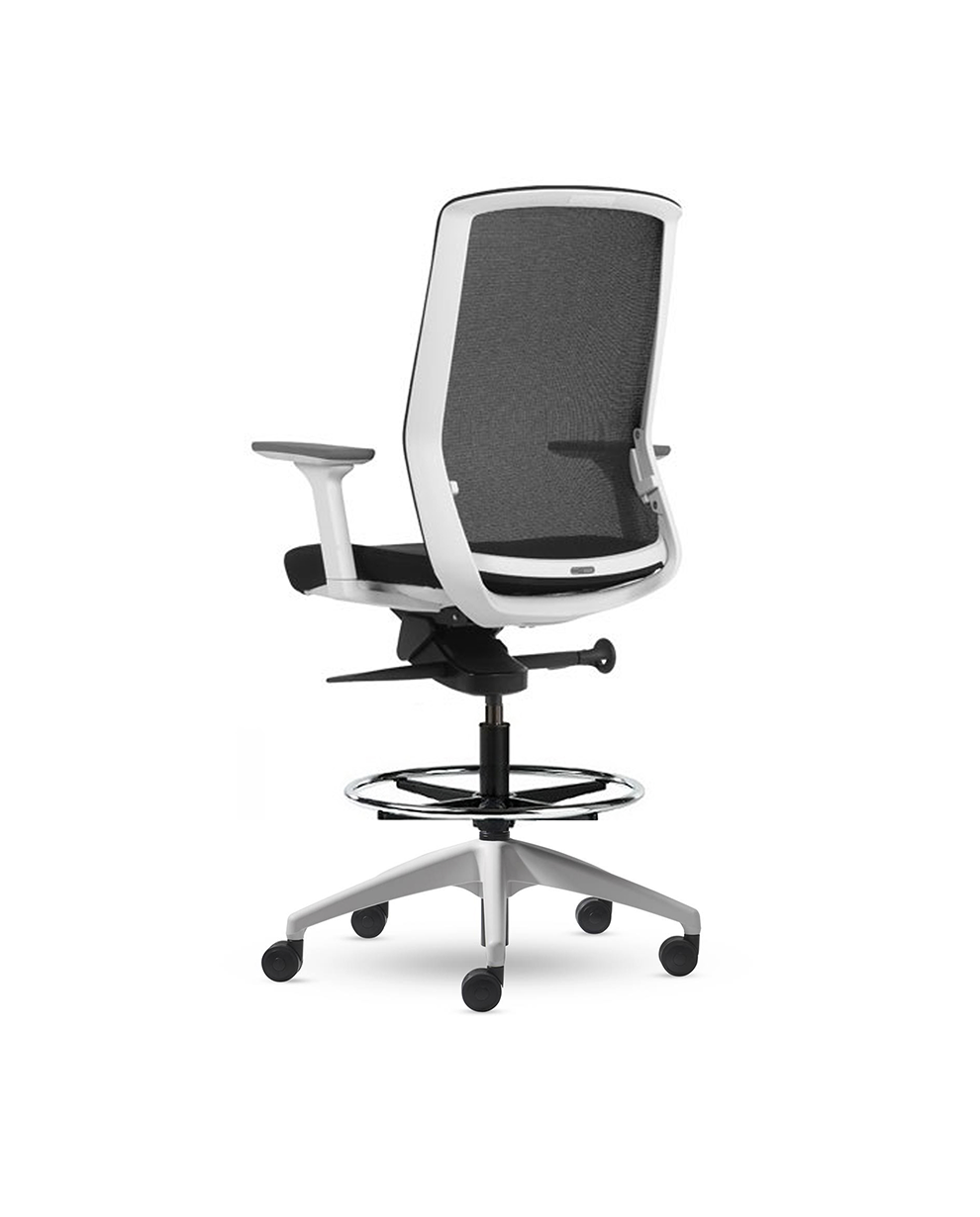 Aveya Drafting Chair - Mesh Back-Chairs-Bowermans
