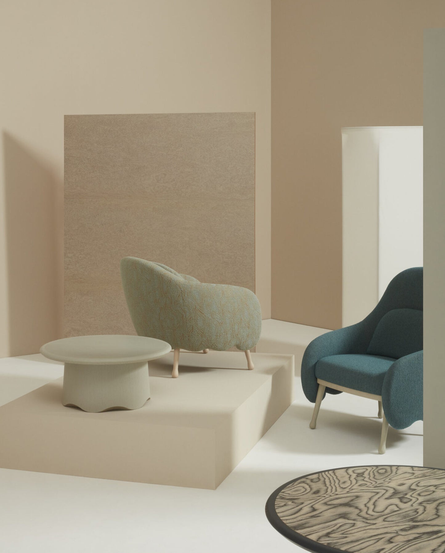 Corolla Lounge Chair-Armchairs-Bowermans