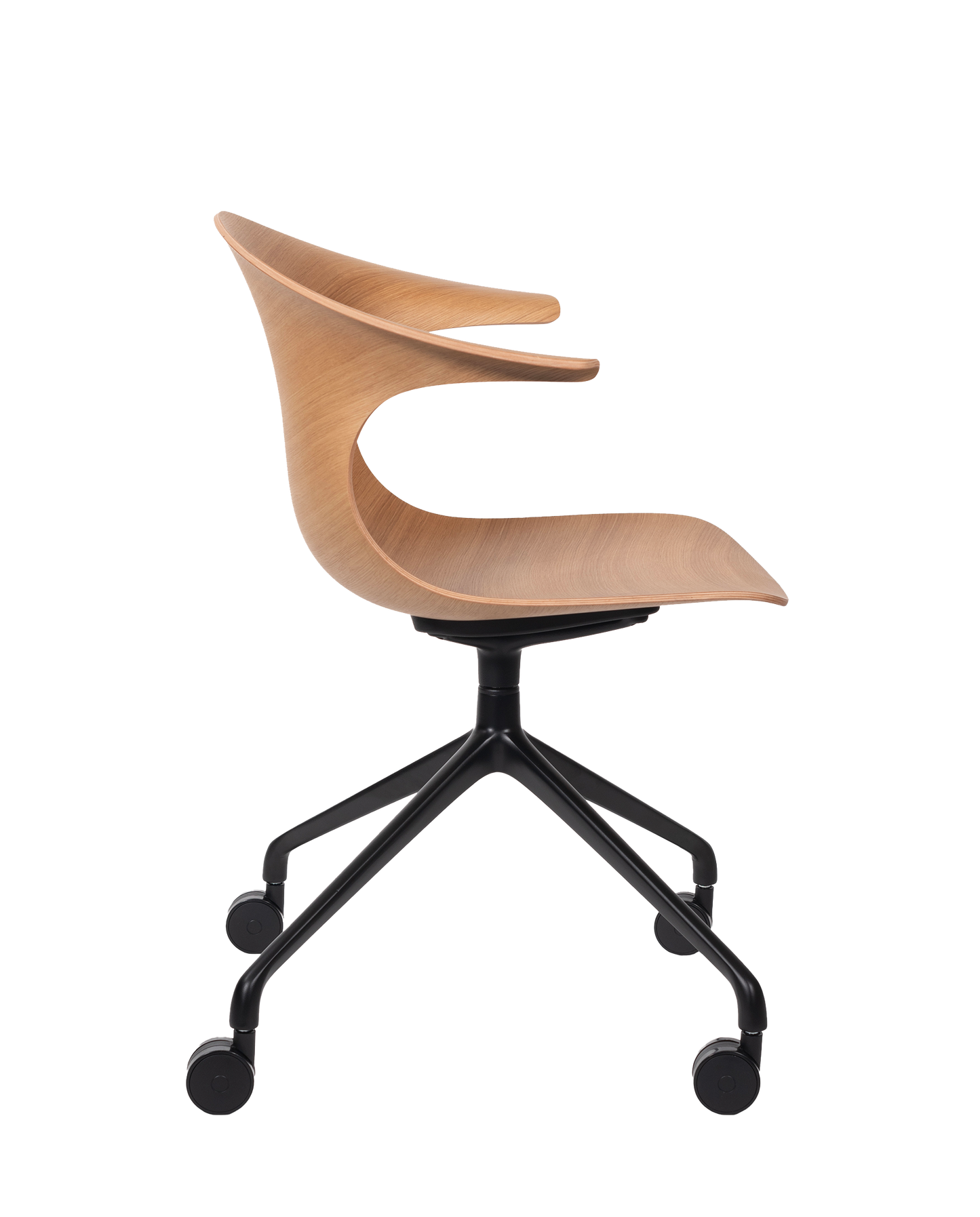 Loop 3D Wood Swivel Chair-Chairs-Bowermans