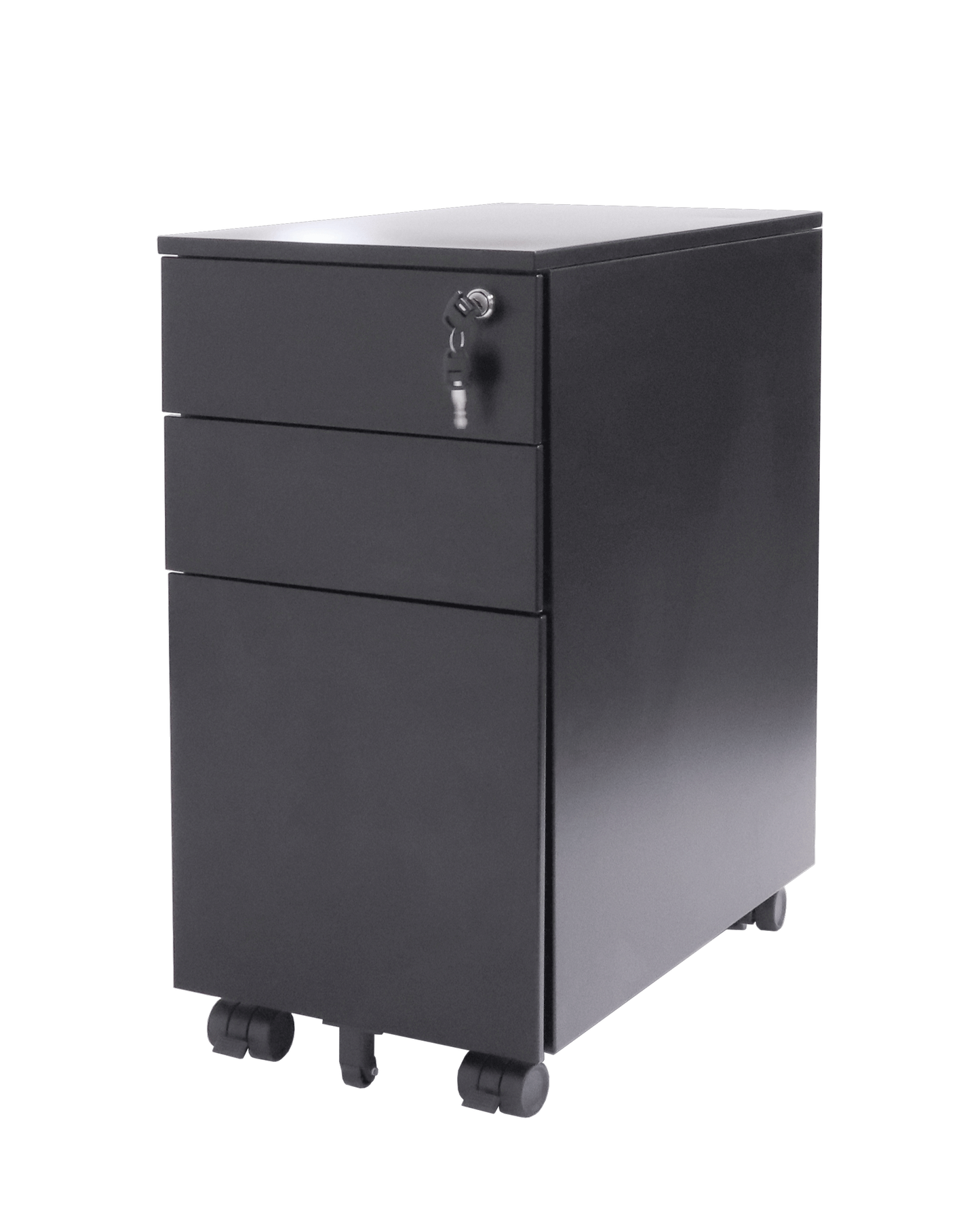 Titan Slimline 3-Drawer Mobile Pedestal-Storage Units-Bowermans
