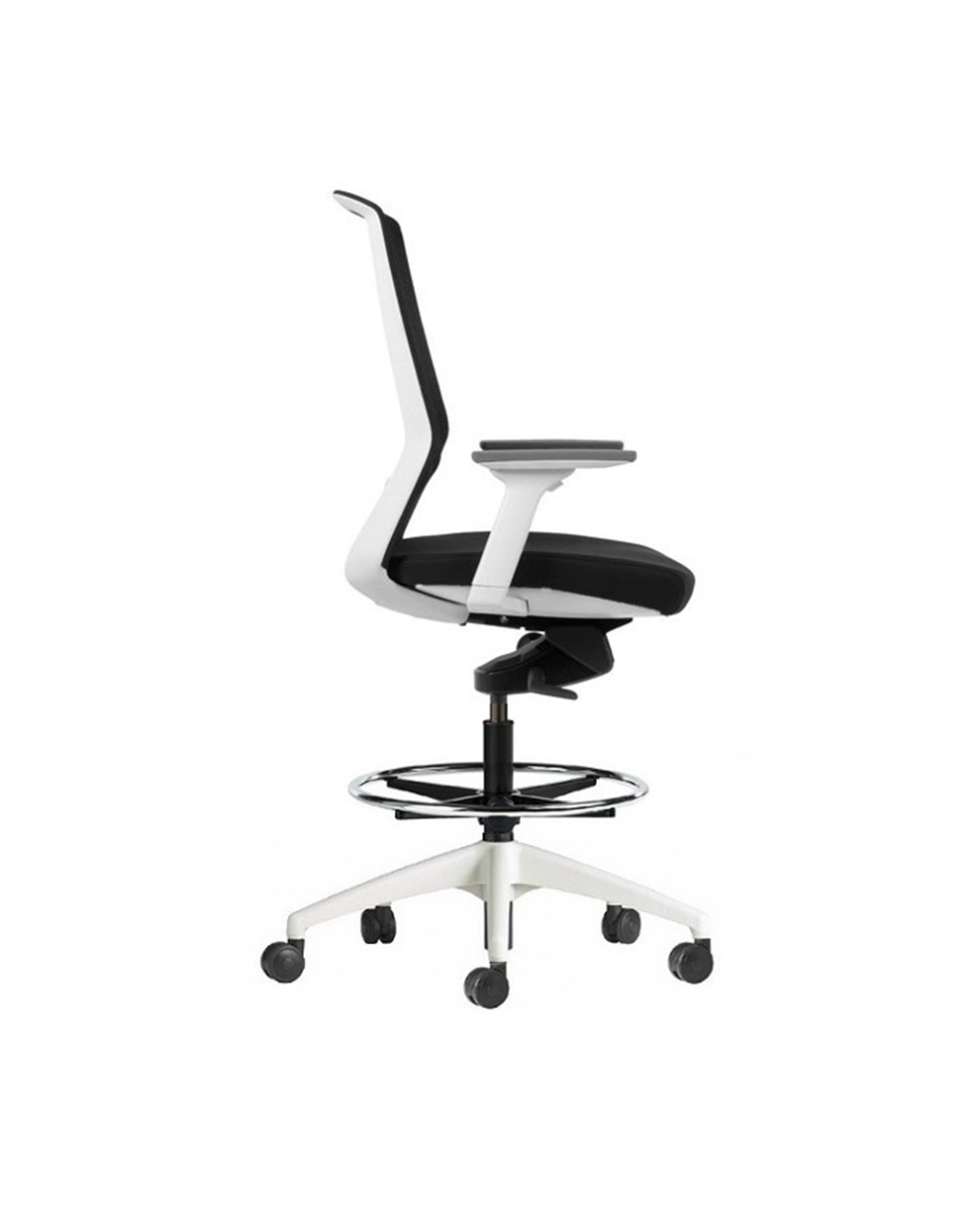 Aveya Drafting Chair - Mesh Back-Chairs-Bowermans