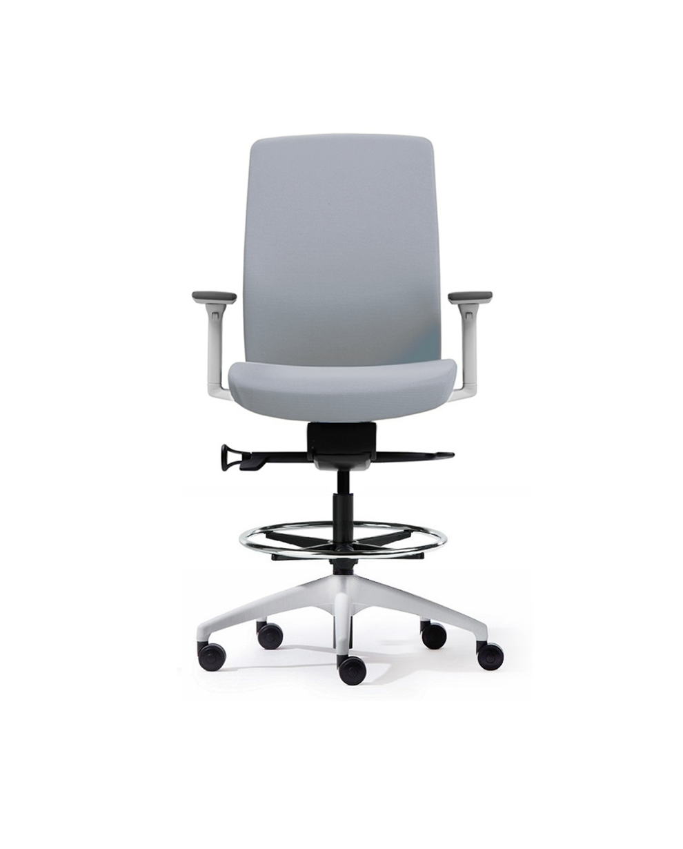 Aveya Drafting Chair - Upholstered Back-Chairs-Bowermans