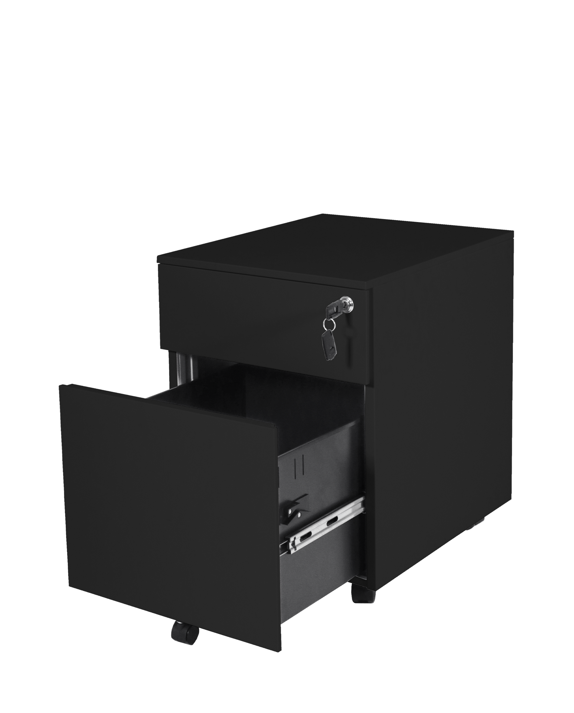 GO Steel 2-Drawer Mobile Pedestal-Storage Units-Bowermans