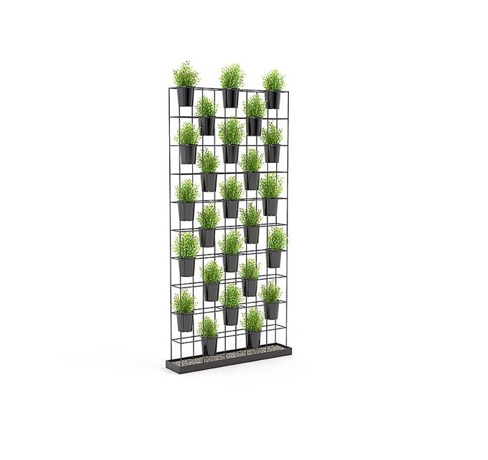 Plant Wall with Artificial Plants-Office Planters-Bowermans