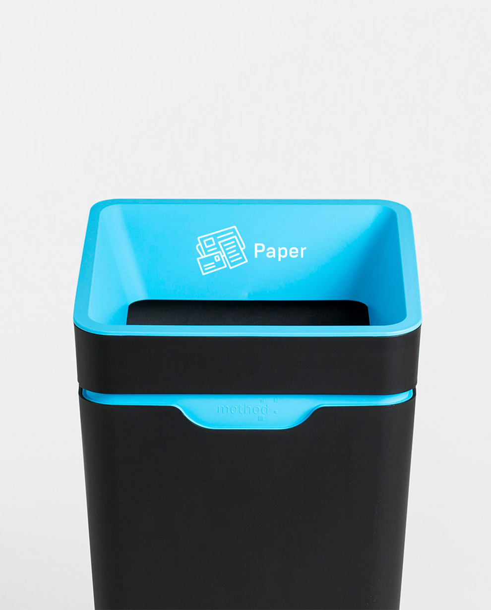 Method Open Lid Recycling Bin - 60L | Bowermans