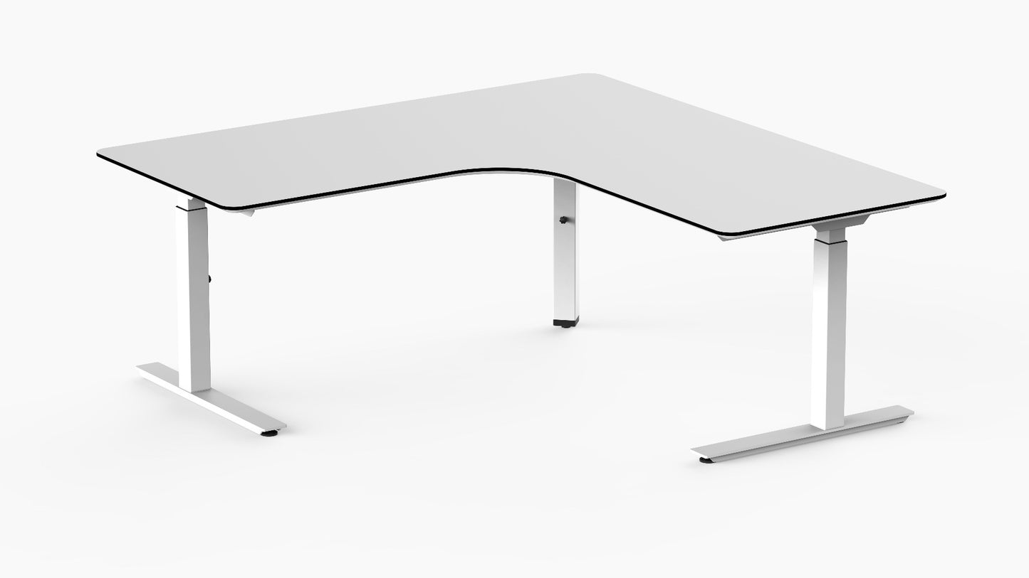 Novare Cuatro L-Shaped Height Adjustable Desk