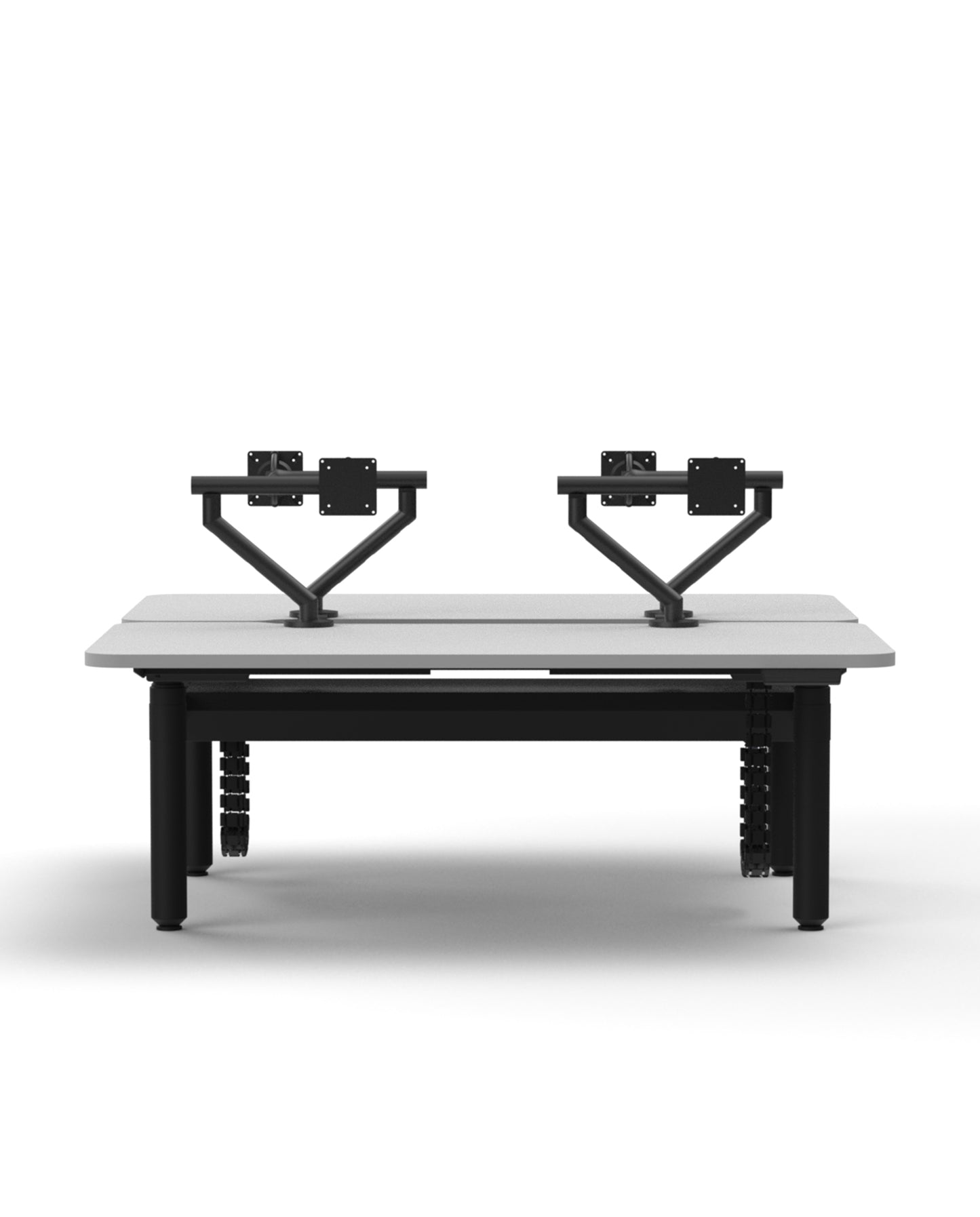 Novare Rondo Sit-Stand Back-to-Back Workstation