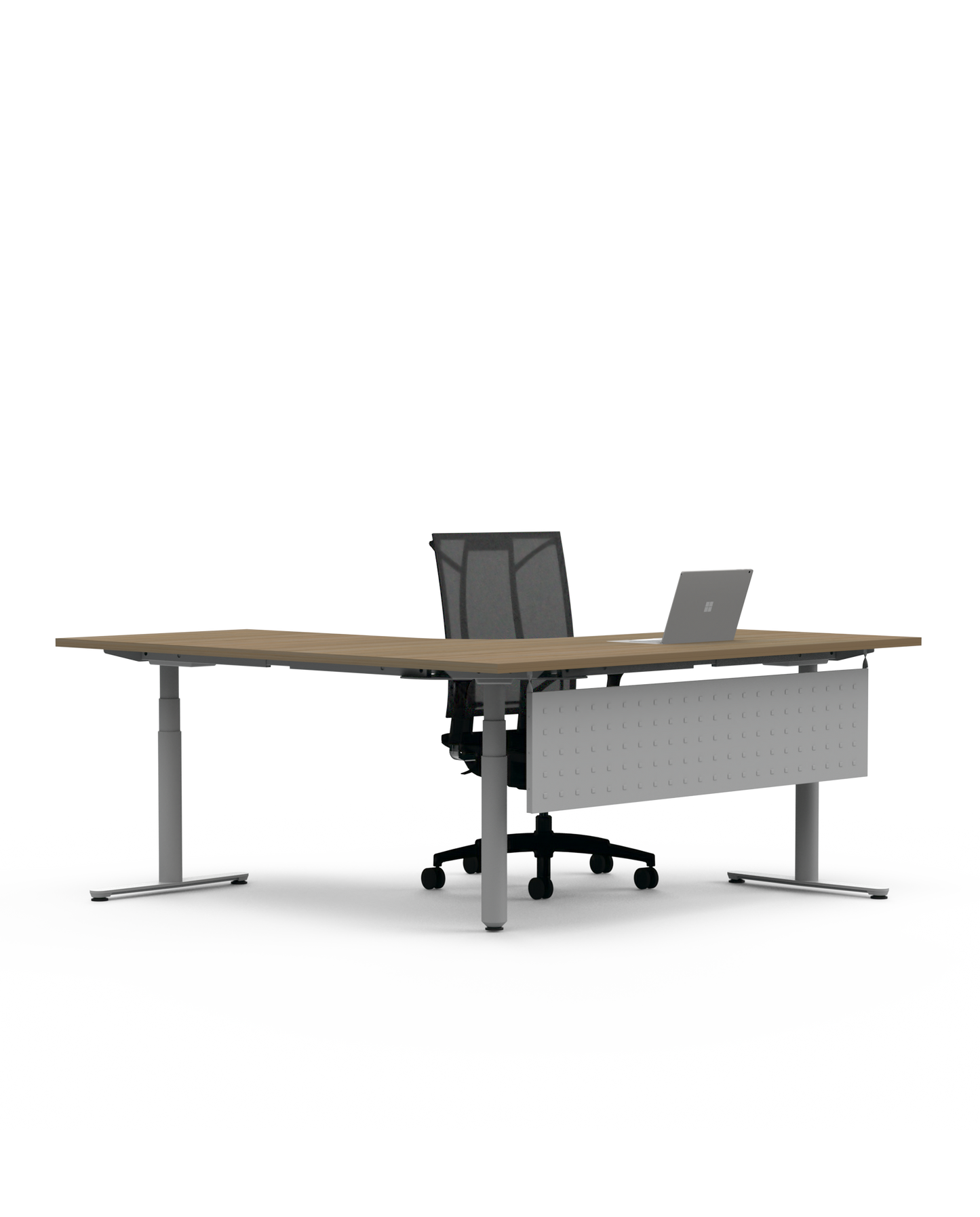 Novare Rondo Sit-Stand L-Shaped Workstation