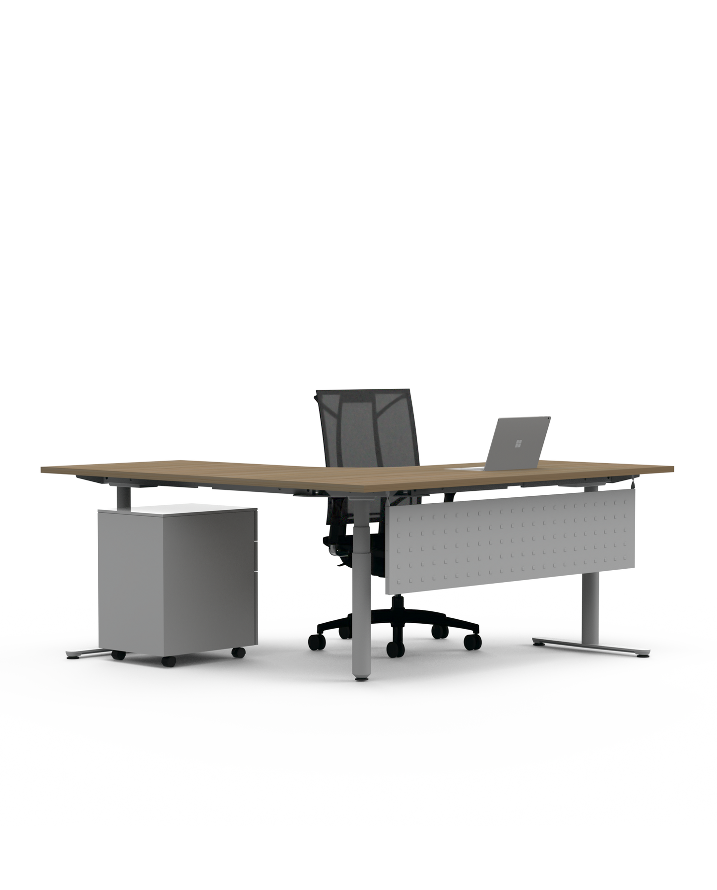 Novare Rondo Sit-Stand L-Shaped Workstation